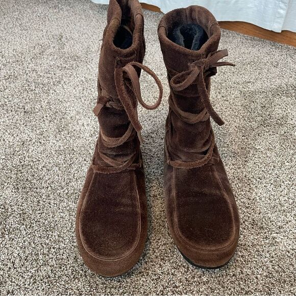 Steger Mukluks moosehide winter boots ladies Size 7 - Picture 2 of 9